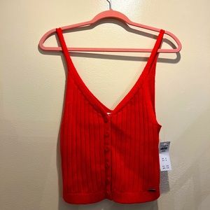 SOLD. Hollister Red Knit Tank Top